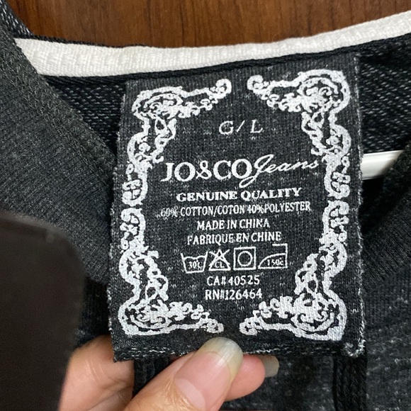 Jo&co Large hoodie sweater p2p 19 - Picture 3 of 6